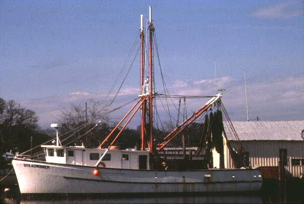 View of the shrimp boat "Breadwinner" - Saint Augustine, Florida.