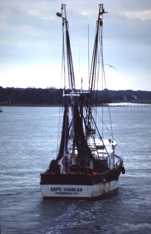 View of the shrimp boat "Capt. Charles" - Saint Augustine, Florida.