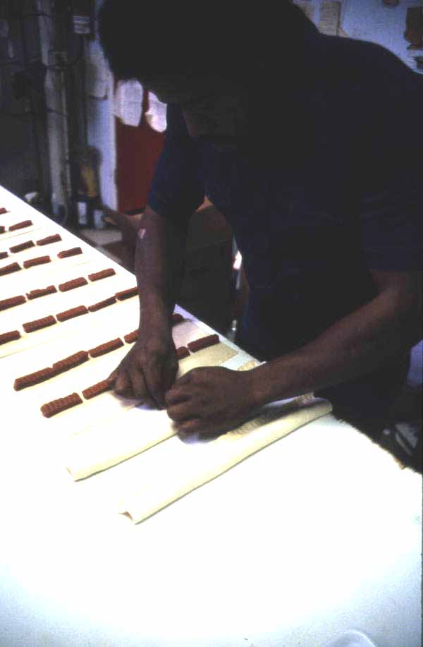 Jimmy Walton making guava pastries - Jacksonville, Florida.