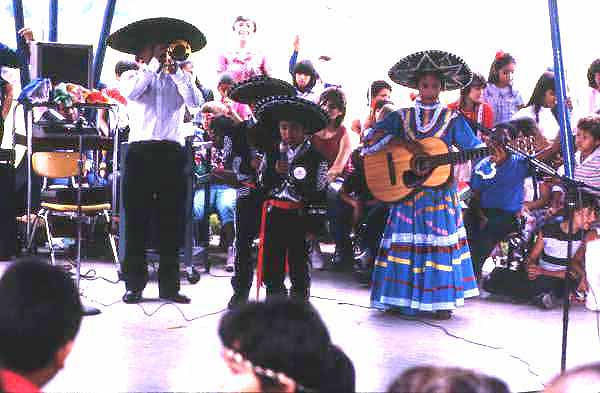 Tapia Family band performing at Benito Juarez Park - Florida City, Florida