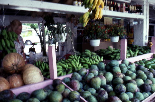 Fruit for sale at an open air market - Miami, Florida.
