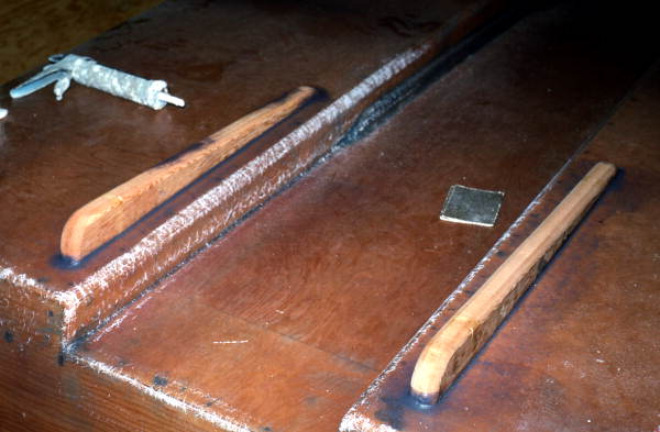 Section of a boat being built - Chiefland, Florida