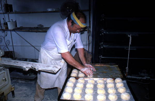 Marty Kaufmann making knishes at Suzanne's Foods - Miami, Florida.