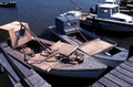 Docked oyster skiffs - Apalachicola, Florida.
