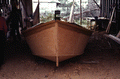 Bow of skiff being built by Bobby Shiver - Eastpoint, Florida