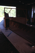 Cabin on oyster skiff being built by Bobby Shiver - Eastpoint, Florida