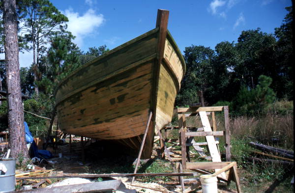 Bow of 45 foot shrimp boat - Apalachicola, Florida