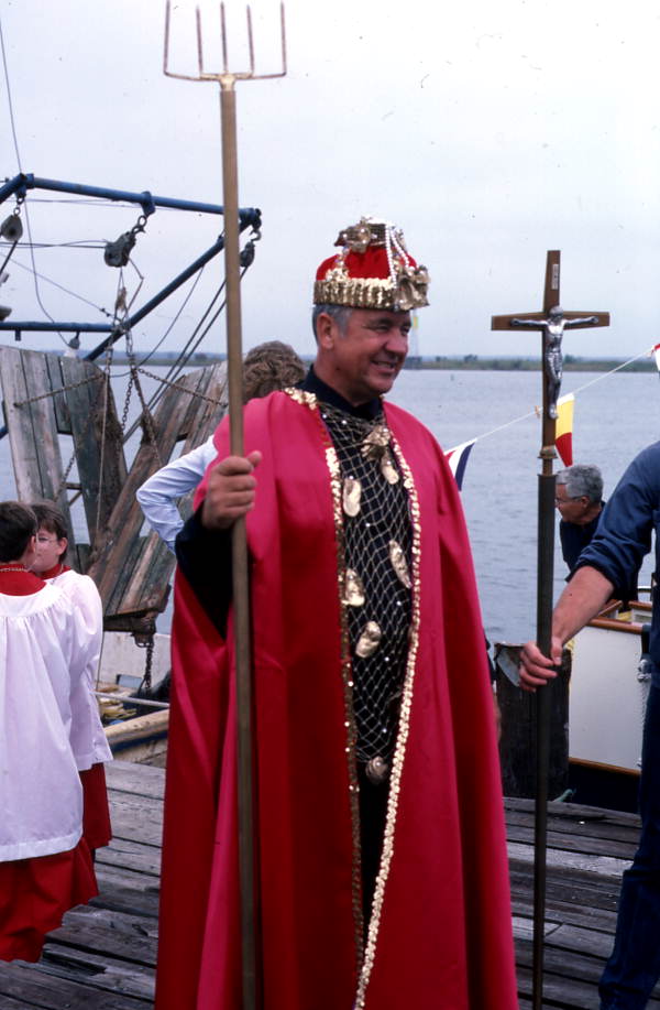 Bob Jones as "King Retsyo" at the Florida Seafood Festival - Apalachicola, Florida
