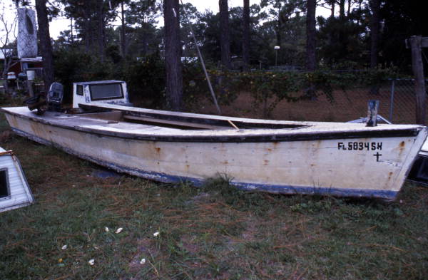 Oyster skiff owned by Frank Segree, Jr. - Eastpoint, Florida