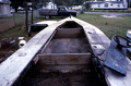 Interior of oyster skiff owned by Frank Segree, Jr. - Eastpoint, Florida