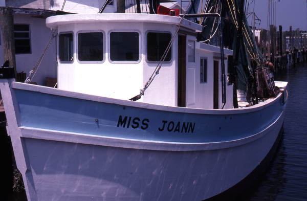 Bow of Miss Joanna, a shrimp boat - Jacksonville, Florida.