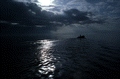 Oyster boat in the distance - Apalachicola Bay, Florida