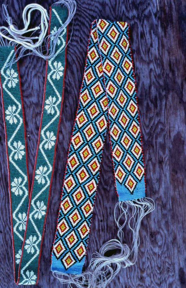 Two beaded sashes - Brighton Reservation, Florida