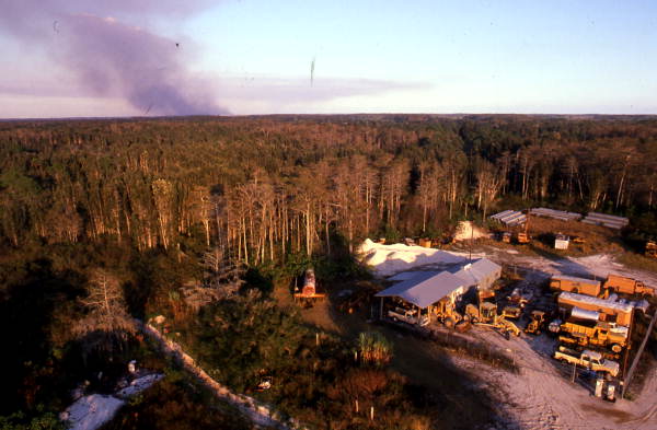 Aerial view of a portion of the Big Cypress Reservation - Big Cypress Reservation, Florida