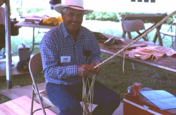 George Altman making a whip - White Springs, Florida