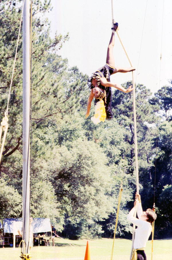 Performance by Sarasota High School's "Sailor Circus" at the 1988 Florida Folk Festival - White Springs, Florida