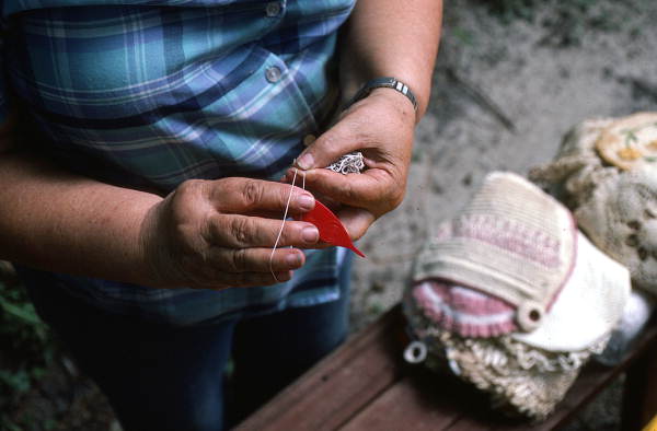 Loyette Labot crocheting - Tallahassee, Florida.
