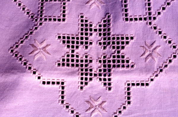 Hardanger embroidery made by Marion Jones - Fern Park, Florida
