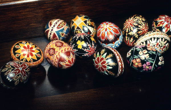 Ukrainian Easter eggs made by Jomarie Monsorno - Jacksonville, Florida