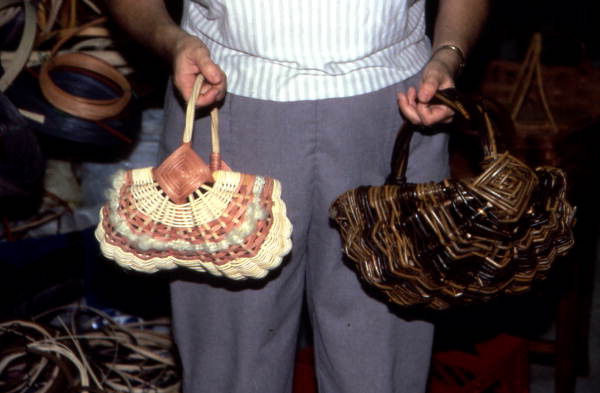 Baskets made by Mary Brandenburg - Palm Beach, Florida.