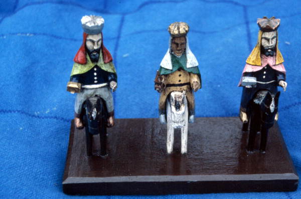Wooden "Santos" made by Jose Orta - Miami, Florida.