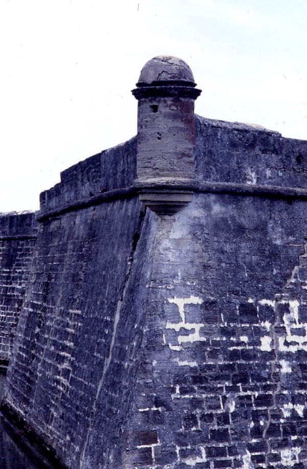 Wall of Castillo de San Marcos - Saint Augustine, Florida