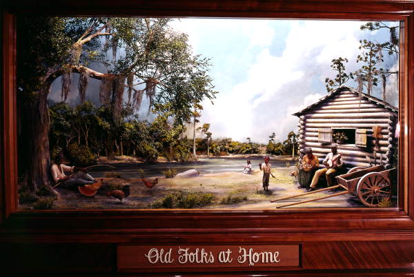 Photograph of a African American diorama