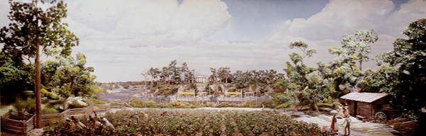Photograph of a diorama entitled "Suwannee River"- White Springs, Florida