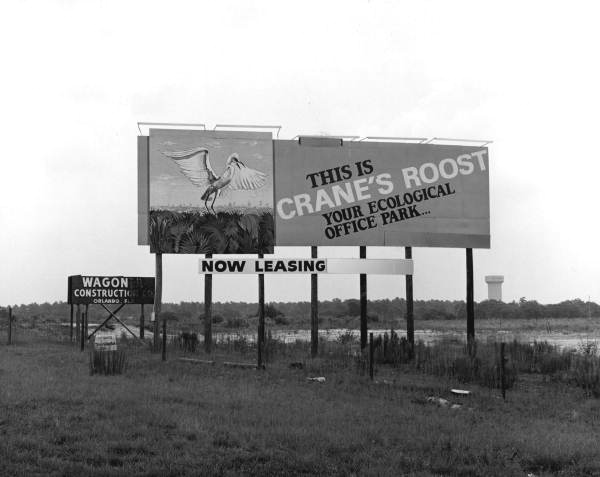 Sign for Crane's Roost Office park