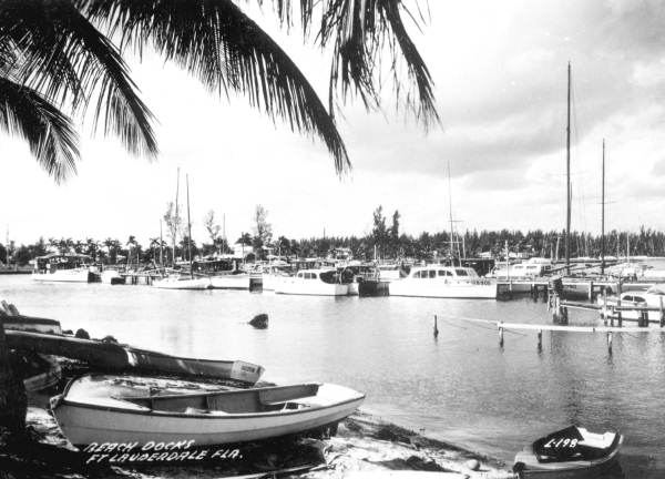 Beach docks - Fort Lauderdale, Florida..