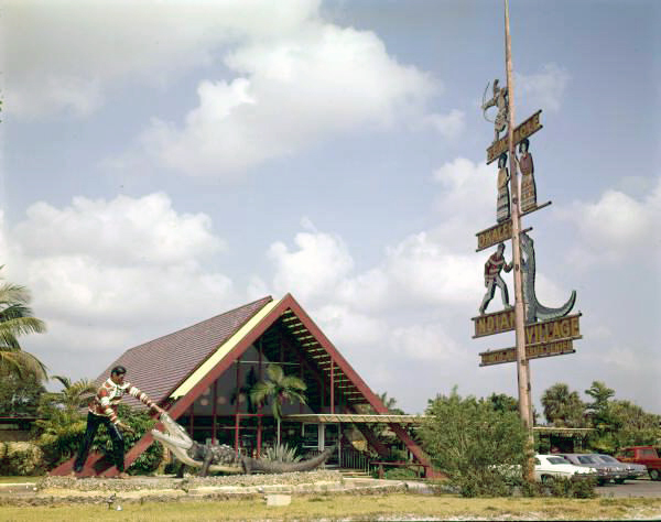 View of the Okalee Indian Village and Crafts Center