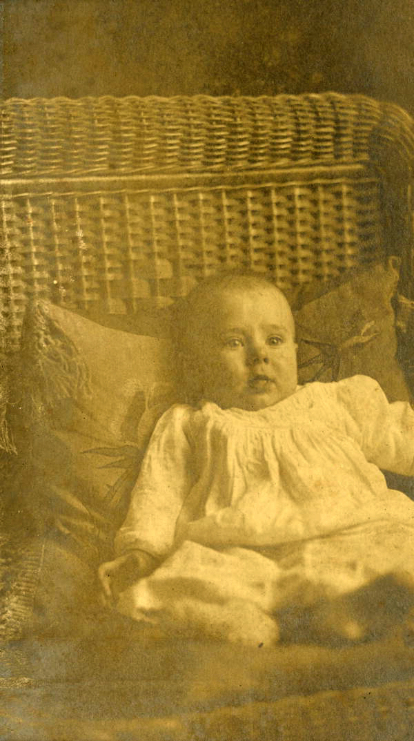 Portrait of 6-month-old Bernard Neff Powell - Tallahassee, Florida.