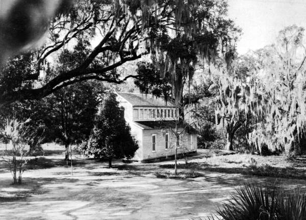 Swimming pool cabana at Live Oak Plantation - Leon County, Florida