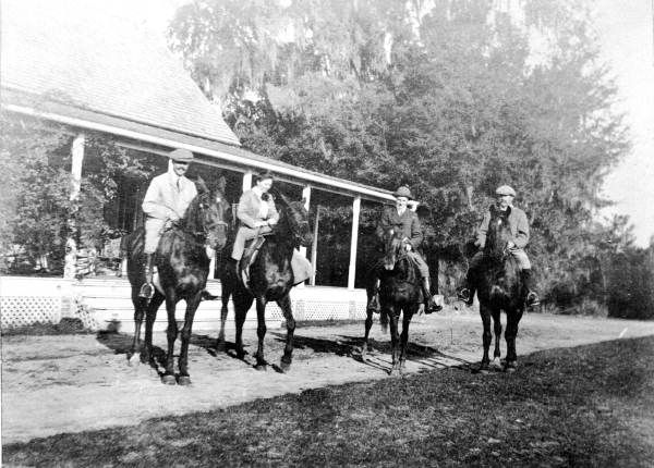 Live Oak Plantation visitors horseback riding - Leon County, Florida