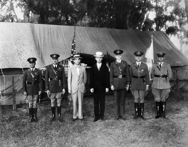 Governor Doyle E. Carlton at the National Guard's Camp J. Clifford R. Foster - Jacksonville, Florida.