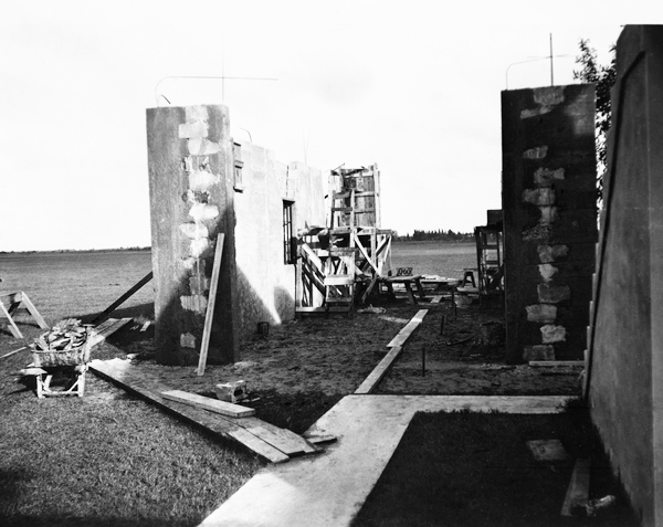 Construction of a "dope house" at U.S. Naval Reserve air base - Opa-locka, Florida