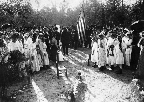 Unveiling of the Woodmen of the World monument