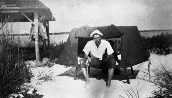 Camping at Big Pass on Hog Island - Citrus County