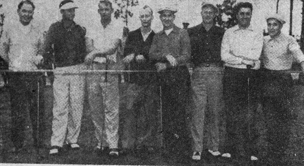 Golf club participants in opening of course