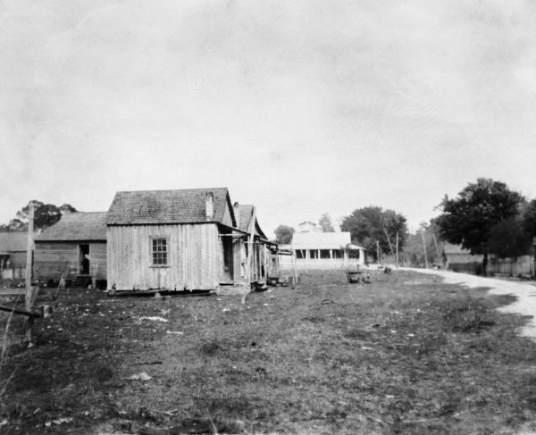 Apartment houses below the Dixon Lumber Mill office - Crystal River, Florida
