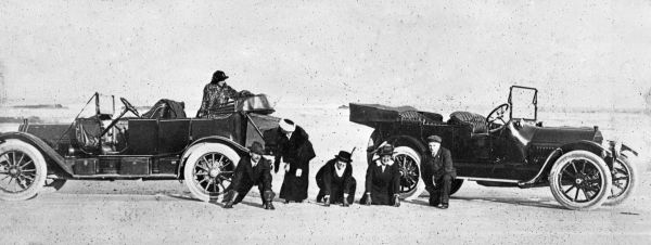 Visitors from Deland on the beach - Daytona Beach