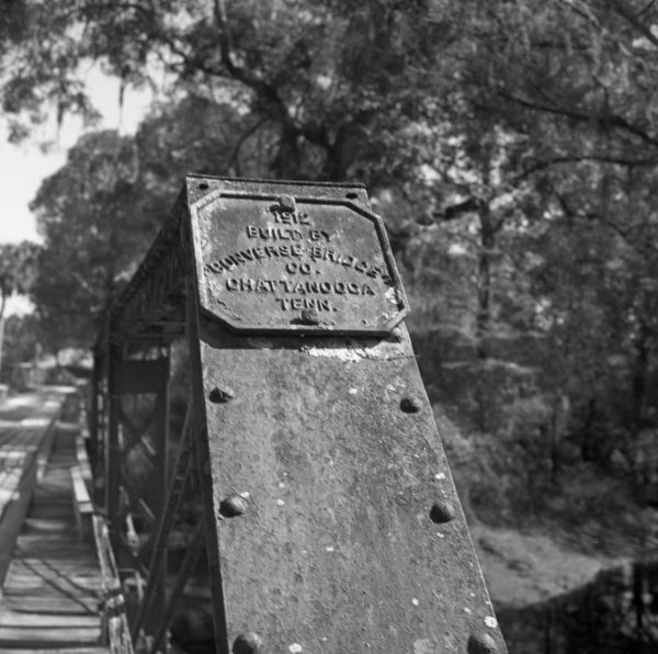 Dedication plaque on Steinhatchee Springs Bridge - Lafayette County, Florida