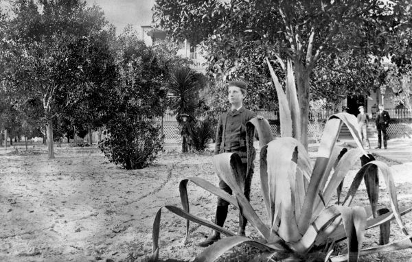 Bellhop on the grounds of Putnam House - DeLand, Florida