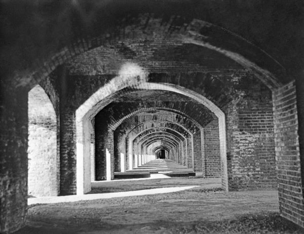 Interior of Fort Jefferson - Garden Key, Florida