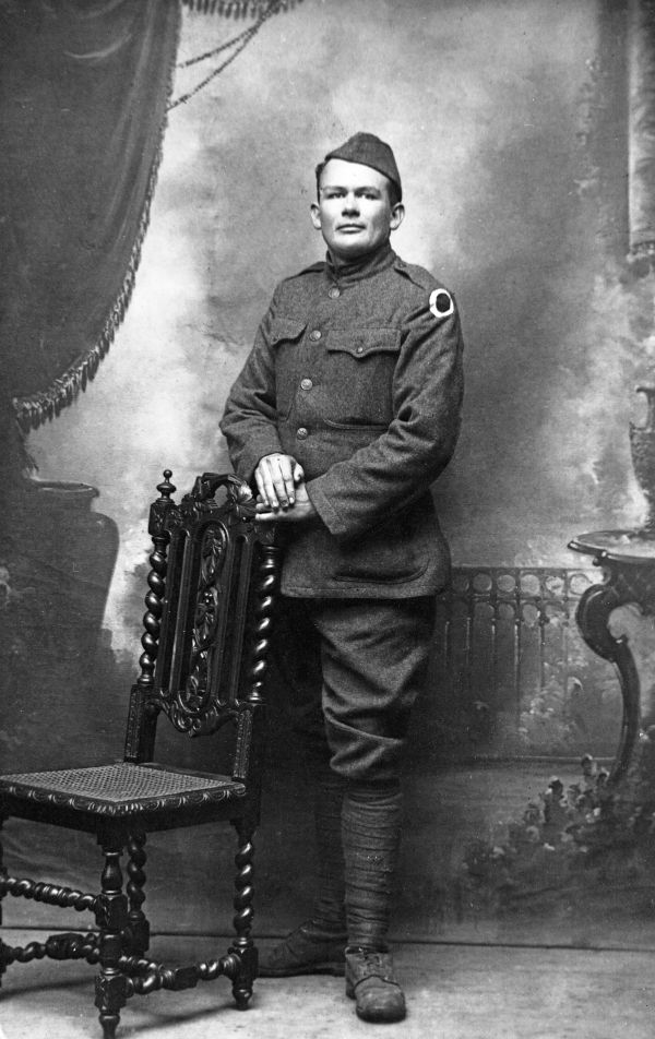Hugh Todd in World War I uniform :