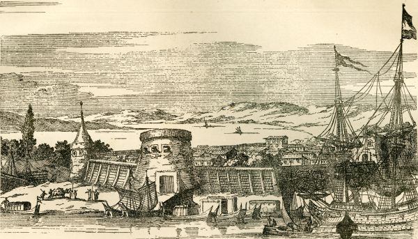 Engraving of Fort San Marcos.