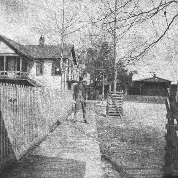 Man on sidewalk - Harp, Florida