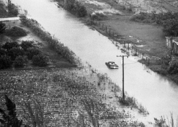 Flooding in east Everglades