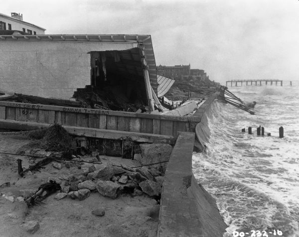 Chateau restaurant damaged by hurricane