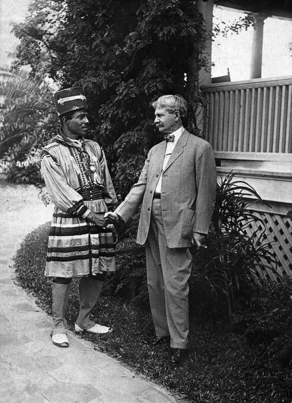Charlie Tigertail with Vice President Marshall